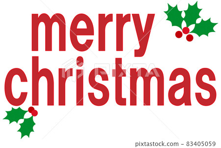 Christmas logo Merry Christmas 83405059