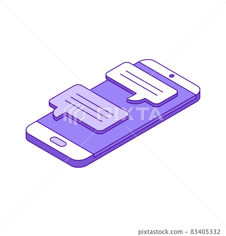Chat Messages Smartphone Composition 83405332