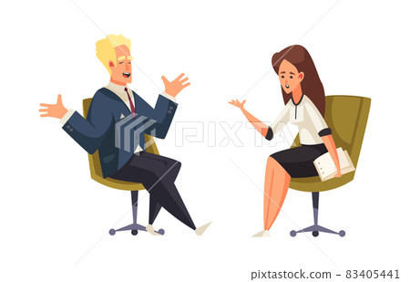 Political Interview Doodle Composition Political Interview Doodle Composition 83405441