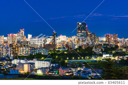 從仙台城遺址看到的市中心夜景 83405611