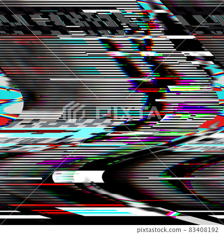 TV Glitch psychedelic Noise background Old VHS screen error Digital pixel noise abstract design Computer bug. Television signal fail. Technical problem in Grunge style TV Glitch psychedelic Noise background Old VHS screen error Digital pixel noise abstract design Computer bug. Television signal fail. Technical problem in Grunge style 83408192