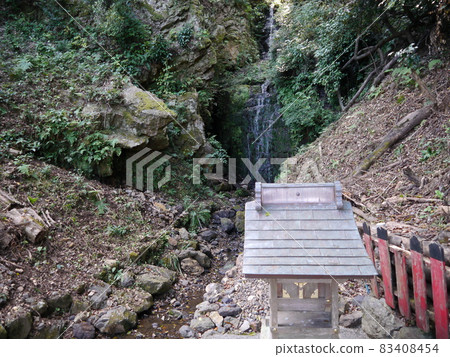 Matsuo Taisha Shrine Spirit Turtle Waterfall Matsuo Taisha Shrine Spirit Turtle Waterfall 83408454