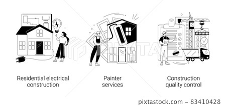 House renovation abstract concept vector illustrations. House renovation abstract concept vector illustrations. 83410428