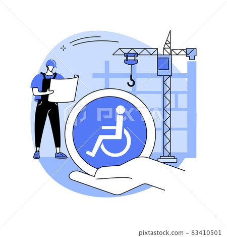 Industrial design abstract concept vector illustration. 83410501