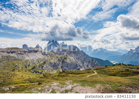 Mountain Range of Cadini di Misurina and Sorapiss from Tre Cime di Lavaredo 83411130