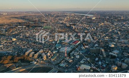 城市夜景：大屋頂市場，遠眺手沼湖[鳥瞰圖] 83411879