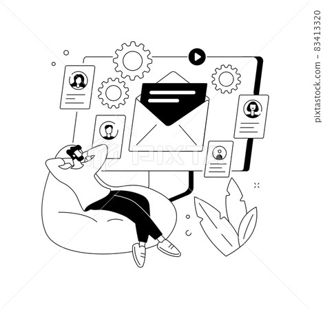 Marketing automation system abstract concept vector illustration. Marketing automation system abstract concept vector illustration. 83413320