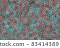 Abstract camouflage background texture pattern colours 83414389