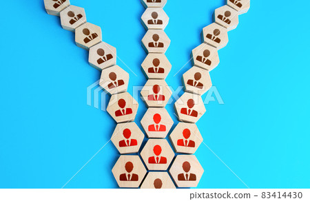 Collapse of the organization. Conflict and disunity. Disintegration of a community group. Main stream branching . Segmentation. Society partition. Confrontation. Dissociation, disconnection Collapse of the organization. Conflict and disunity. Disintegration of a community group. Main stream branching . Segmentation. Society partition. Confrontation. Dissociation, disconnection 83414430