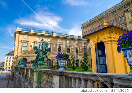 Royal Palace eastern facade Stockholms slott, Stockholm, Sweden Royal Palace eastern facade Stockholms slott, Stockholm, Sweden 83415635