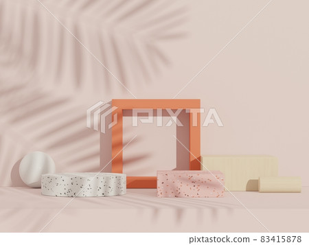 3d abstract white platform showcase for product and cosmetic presentation with terrazzo idea concept. Minimal Podium for mock up and advertising. Render geometric design scene for web banner. 3d abstract white platform showcase for product and cosmetic presentation with terrazzo idea concept. Minimal Podium for mock up and advertising. Render geometric design scene for web banner. 83415878
