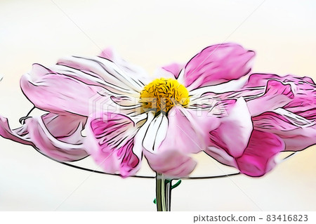 粉彩般的“大花菊懸崖菊花”插畫形象 粉彩般的“大花菊懸崖菊花”插畫形象 83416823