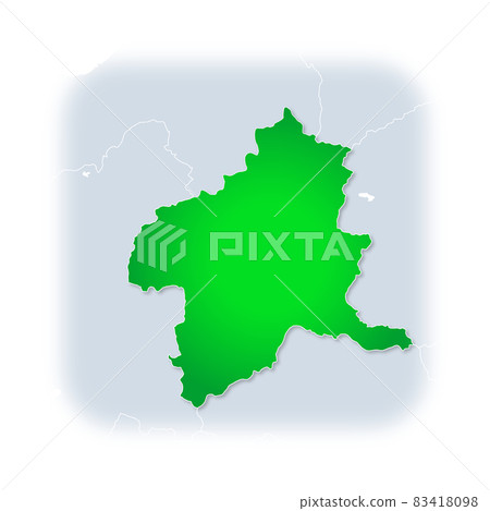 Gunma Prefecture Map - Stock Illustration [83418098] - PIXTA