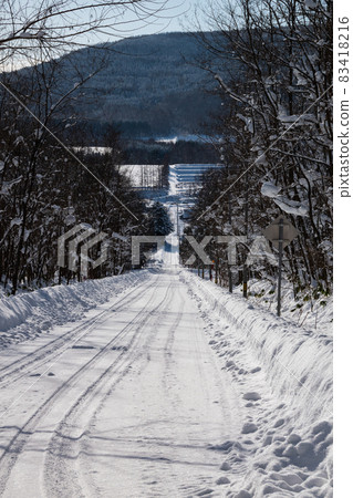 北海道冬季農村公路 83418216
