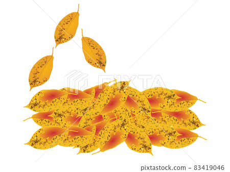 "Autumn leaves fallen leaves" and "falling leaves" yellow 83419046