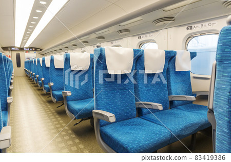 Shinkansen in-car seats Tokaido Shinkansen seats Nozomi unreserved seats Shinkansen in-car seats Tokaido Shinkansen seats Nozomi unreserved seats 83419386