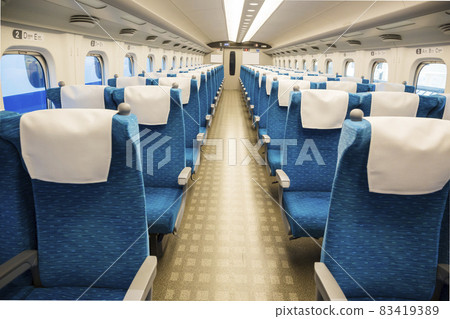 Shinkansen in-car seats Tokaido Shinkansen seats Nozomi unreserved seats Shinkansen in-car seats Tokaido Shinkansen seats Nozomi unreserved seats 83419389