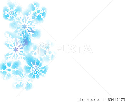 Watercolor snowflake wallpaper 83419475