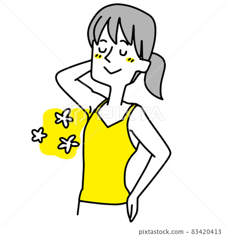 有除臭劑護理的女人 有除臭劑護理的女人 83420413