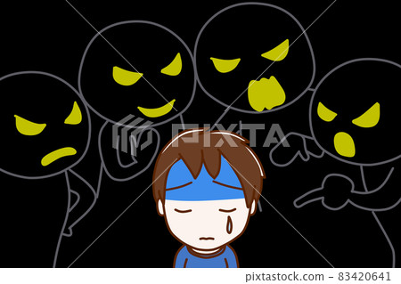 (Black human, shadow) Remake, cursed, ridiculed and hurt boy 83420641