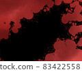 Red liquid stain black background Red liquid stain black background 83422558