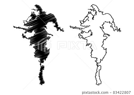 Ancona City (Italian Republic, Italy, Marche) map vector illustration, scribble sketch City of Ancona map Ancona City (Italian Republic, Italy, Marche) map vector illustration, scribble sketch City of Ancona map 83422807