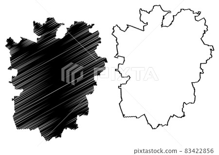 Braunschweig City (Federal Republic of Germany,.Lower Saxony) map vector illustration, scribble sketch City of Brunswick map Braunschweig City (Federal Republic of Germany,.Lower Saxony) map vector illustration, scribble sketch City of Brunswick map 83422856