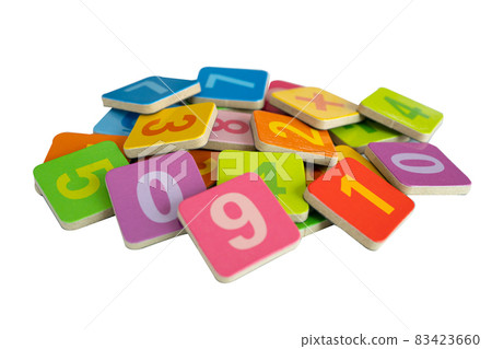 Math number colorful on white background, education study mathematics learning teach concept. Math number colorful on white background, education study mathematics learning teach concept. 83423660