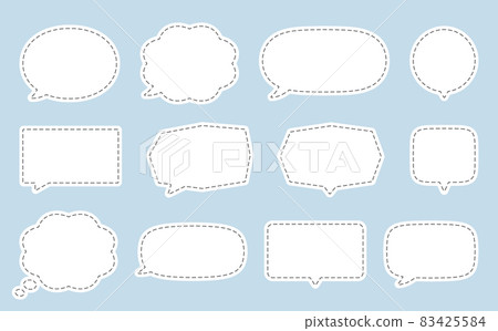 Illustration set of simple balloon frames.... - Stock Illustration ...