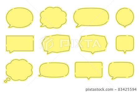 Illustration set of simple balloon frames.... - Stock Illustration ...