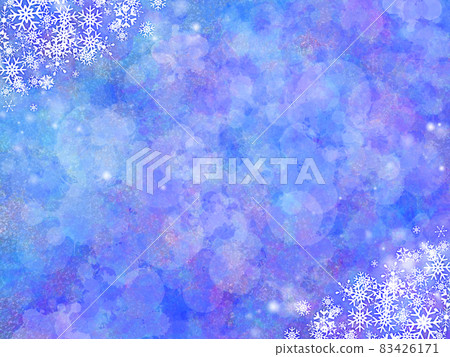 Snowflake snow Christmas watercolor background background material wallpaper winter copy space message space blue Snowflake snow Christmas watercolor background background material wallpaper winter copy space message space blue 83426171