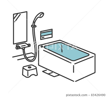 Bathroom / bathroom image illustration material Bathroom / bathroom image illustration material 83426490