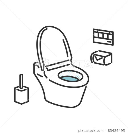 廁所形象插畫素材 83426495