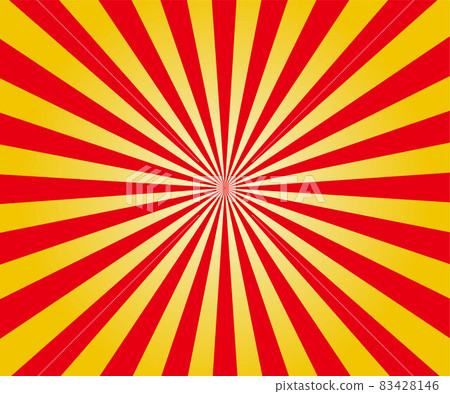Radial background illustration material vector gold red 83428146