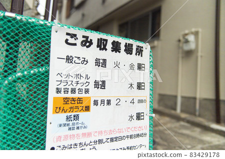 生活垃圾收集提示牌 生活垃圾收集提示牌 83429178
