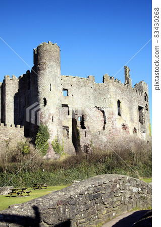 Laugharne Castle Carmarthenshire Wales UK 83430268
