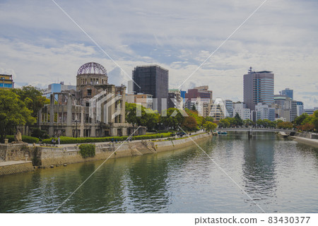 Atomic Bomb Dome in the autumn sky Atomic Bomb Dome in the autumn sky 83430377