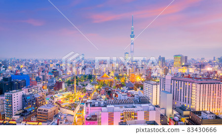 Panorama shot of Tokyo city skyline Panorama shot of Tokyo city skyline 83430666