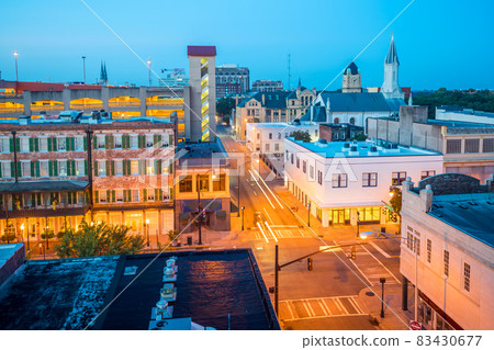 Old town Savannah, Georgia, USA 83430677