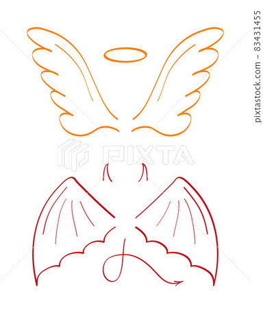 Angel sketch wing set vector. Marker hand drawn style of holy creations. Wing, feathers of bird, swan, eagle. Angel sketch wing set vector. Marker hand drawn style of holy creations. Wing, feathers of bird, swan, eagle. 83431455