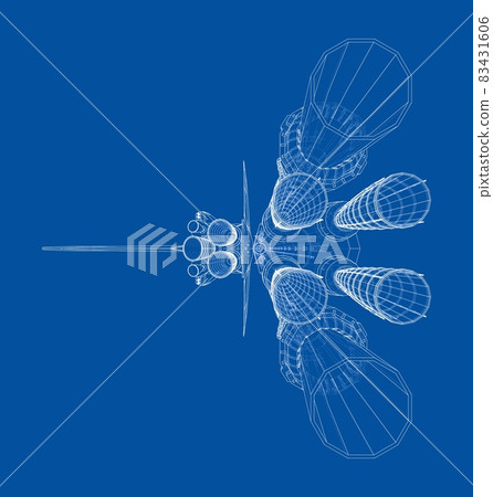 Rocket carrying space shuttle Rocket carrying space shuttle 83431606