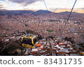 Ropeway in La Paz, the capital of Bolivia 83431735
