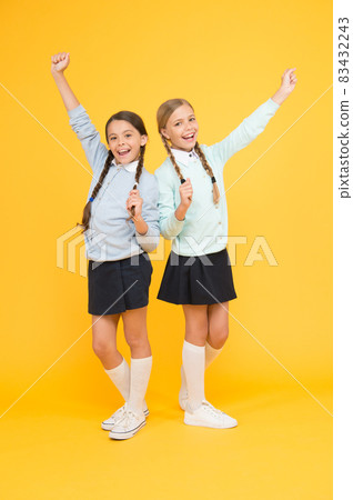 Friendly relationship. Friendship goals. Cute school girls Friendly relationship. Friendship goals. Cute school girls 83432243