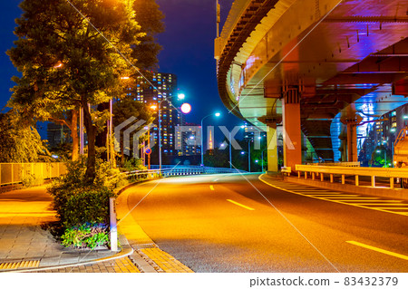 [東京街景] 天王津市的夜景 83432379