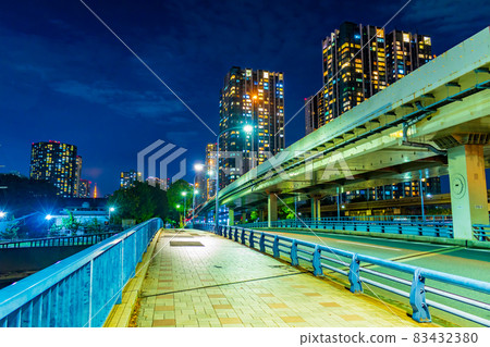 [東京街景] 天王津市的夜景 83432380