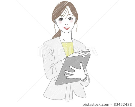 Businesswoman with document Businesswoman with document 83432488