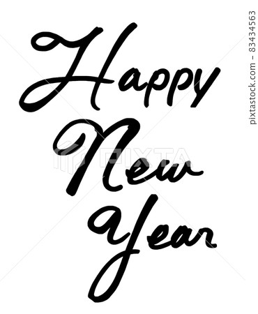 Calligraphy Happy New Year .n 83434563