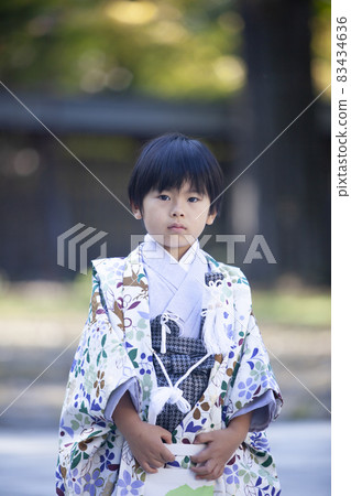 Shichigosan, 5 year old boy Shichigosan, 5 year old boy 83434636