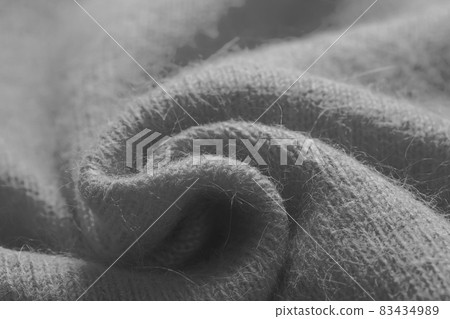 Monotone angora knit fabric texture monochrome black and white Monotone angora knit fabric texture monochrome black and white 83434989
