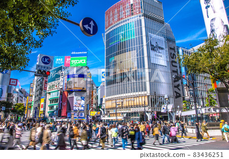 日本東京城市景觀宣言於10月解除，但......澀谷的人數與電暈災難前相同= 10月24日 83436251